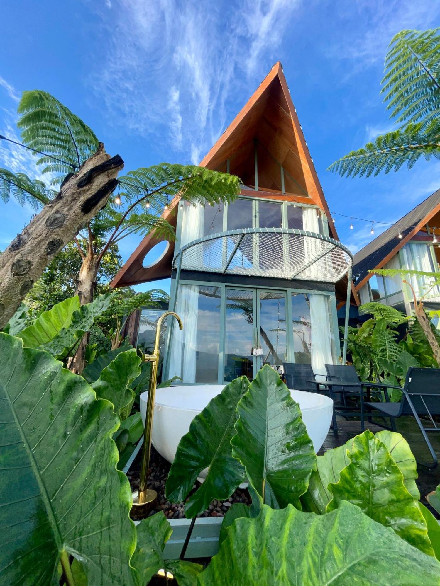 Black Wood Cabin Kintamani Exterior foto
